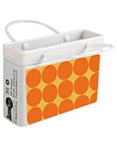 AmuseMints Mint Candy Shopping Bag Tins, Orange Dots, 0.68 Oz, Pack Of 24