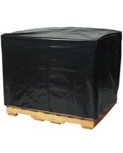 Office Depot Brand Opaque Pallet Covers, 68inH x 65inW x 82inD, Black, Roll Of 50