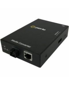 Perle S-1000-S1SC80U Media Converter - 1 x Network (RJ-45) - 1 x SC Ports - 10/100/1000Base-T, 1000Base-BX - Rail-mountable, Rack-mountable, Wall Mountable