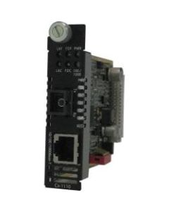 Perle C-1110-S1SC80D Media Converter - 1 x Network (RJ-45) - 1 x SC Ports - 10/100/1000Base-T, 1000Base-BX - Internal