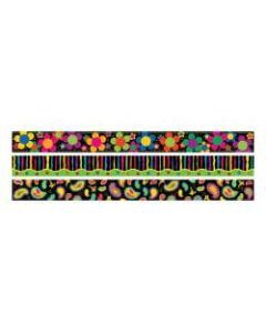Barker Creek Straight-Trim Border Sets, 3in x 35in, Neon, Pre-K To College, Pack Of 36