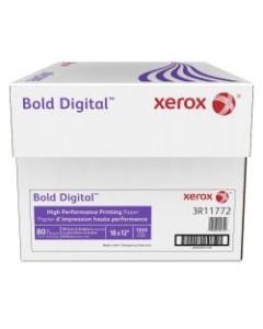 Xerox Bold Digital Printing Paper, Tabloid Extra Size (18in x 12in), 100 (U.S.) Brightness, 80 Lb Cover (216 gsm), FSC Certified, 250 Sheets Per Ream, Case Of 4 Reams