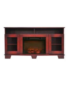 Cambridge Savona Fireplace Mantel with Electronic Fireplace Insert - Indoor - Freestanding
