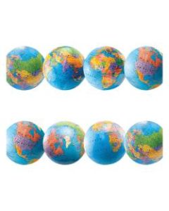 Hygloss Globe Design Border Strips - Damage Resistant, Durable, Long Lasting - 36in Height x 3in Width - Assorted - 12 / Pack
