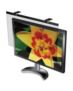 Business Source Wide-screen LCD Anti-glare Filter Black - For 24in Widescreen LCD Monitor - 16:10 - Acrylic - Yes - 1 Pack