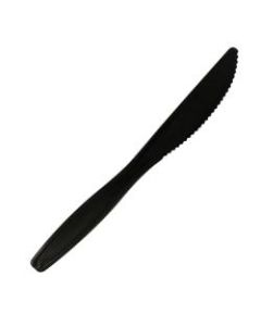 Highmark Plastic Utensils, Full-Size Knives, Black, Box Of 1,000 Knives