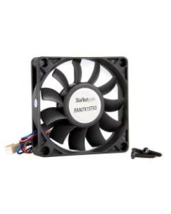 StarTech.com Replacement 70mm Ball Bearing CPU Case Fan - TX3 Connector - Case fan - 70 mm - black - Add additional chassis cooling with a 70mm ball bearing fan - pc fan - computer case fan - 70mm fan - tx3 fan - 3 pin case fan