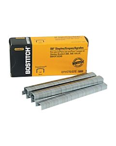 Stanley Bostitch B8 PowerCrown Premium Staples, 1/4in, Box Of 5000