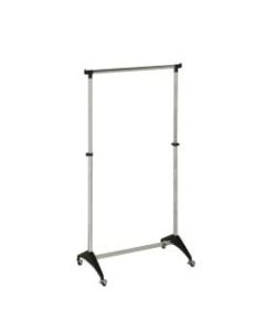 Honey-Can-Do Modern Adjustable Garment Rack, 66 15/16inH x 16 15/16inW x 33 7/8inD, Chrome