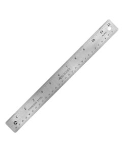 Westcott Stainless Steel Ruler, 12in/30cm