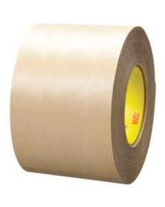 3M 9485PC Adhesive Transfer Tape Hand Rolls, 3in Core, 4in x 60 Yd., Clear, Case Of 8