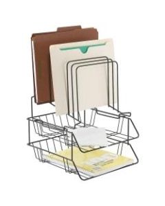 Brenton Studio Wire Step Sort-A-File Center, Black