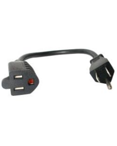 StarTech.com 12in Power Cord Extension - NEMA 5-15R to NEMA 5-15P - 5-15R to 5-15P Power Cord - Power Extension Cord - NEMA Power Cord - NEMA Extension Cord