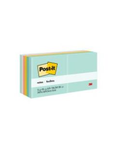 Post-it Notes, 3in x 3in, Marseille Color Collection, Pack Of 12 Pads