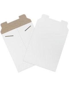 Office Depot Brand Stayflats Mailers, 7in x 9in, White, Pack of 100