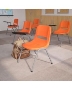 Flash Furniture Ergonomic Shell Chairs, Orange, Set Of 5 Chairs