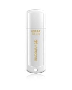Transcend 64GB JetFlash 730 USB 3.0 Flash Drive - 64 GB - USB 3.0 - White