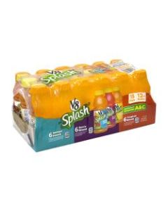 V8 Splash Juice, 12 Oz, Assorted Flavors, Pack Of 18 Bottles