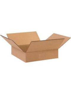 Office Depot Brand Flat Corrugated Boxes, 10in x 10in x 2in, Kraft, Pack Of 25 Boxes