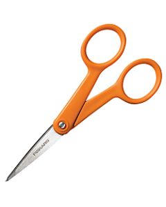 Fiskars Premier 5 Micro-Tip Scissors, 5in, Microtip, Orange
