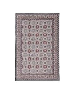 Linon Innova Area Rug, 42inH x 60inW, Miara Ivory/Raspberry