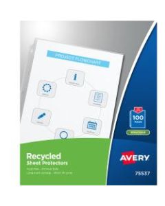 Avery Economy-Weight Sheet Protectors, Box Of 100