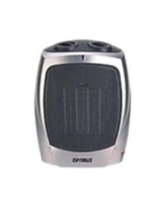Optimus H-7004 Room Heater - Ceramic - Electric - 1000 W to 1500 W - 2 x Heat Settings - 150 Sq. ft. Coverage Area - 1500 W - 12.50 A - Portable - Silver, Gray