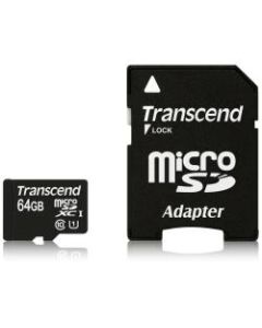 Transcend 64 GB Class 10/UHS-I microSDXC - 400x Memory Speed - Lifetime Warranty
