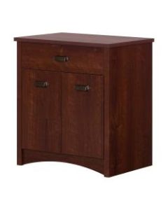 South Shore Gascony 27inW Printer Cabinet With Drawer, Sumptuous Cherry
