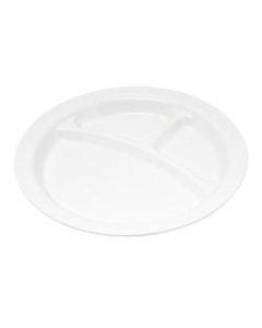 Carlisle Polycarbonate Narrow-Rim Plates, 10in, White, Pack Of 48