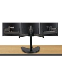 DIAMOND Ergonomic Articulating Triple Arm Display Table Top Mount - Up to 27in Screen Support - 52.80 lb Load Capacity - 18.3in Height x 52.4in Width x 12.4in Depth - Tabletop, Desktop, Countertop, Freestanding - Steel - Black