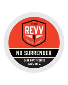 REVV Single-Serve Coffee K-Cup, No Surrender, Carton Of 24