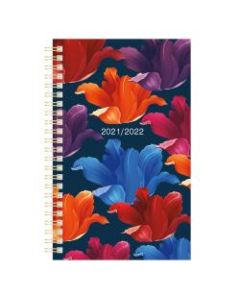 Office Depot Brand Fashion Weekly/Monthly Academic Planner, 5in x 8in, Floral, July 2021 To June 2022, ODUS2033-033