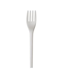 Highmark Compostable Forks, 6 1/2in, White, Pack Of 50