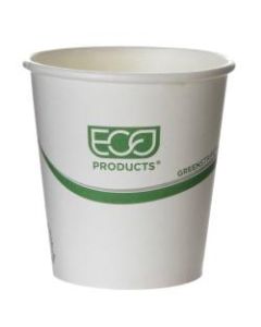 Eco-Products GreenStripe PLA Hot Cups, 10 Oz, 100% Recycled, White/Green, Pack Of 1,000 Cups