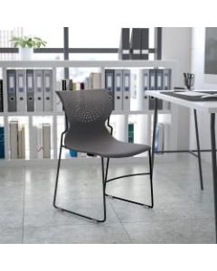 Flash Furniture HERCULES Series Full-Back Stack Chair, Gray