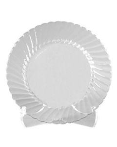 Classicware Clear Plastic Plates, 9in, Pack Of 180
