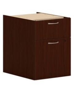 HON Mod Hanging Pedestal - 15inW - 20in x 20in x 15in - 2 x Box Drawer(s), File Drawer(s) - Material: Steel Ball Bearing - Finish: Mahogany