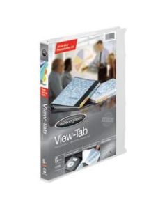 Wilson Jones All-In-One View-Tab Presentation 3-Ring Binder, 5/8in Round Rings, White