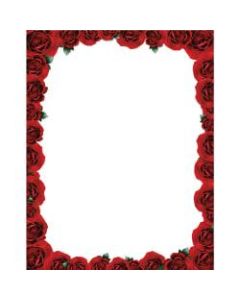 Gartner Studios Design Paper, 8 1/2in x 11in, Roses Are Red, Pack Of 100