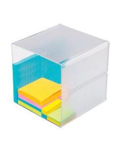 Deflect-O Stackable Cube, 6inH x 6inW x 6inD, Clear