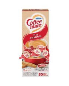 Nestle Coffee-mate Liquid Creamer, Original Flavor, 0.38 Oz Single Serve x 50