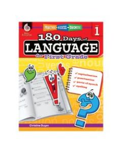 Shell Education 180 Days Of Language Workbook, Grade 1