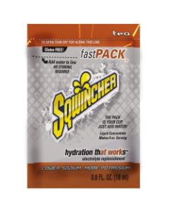 Sqwincher Fast Pack Electrolyte Replenishment Concentrate, Tea, 0.6 Oz, Case of 200