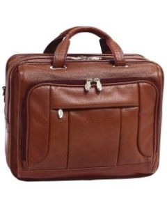 McKlein River West Leather Laptop Case, Brown