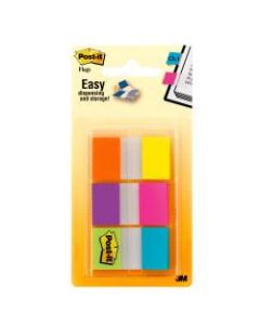 Post-it Flags, 1in x 1 7/10in, Assorted Electric Glow Colors, Pack Of 60 Flags