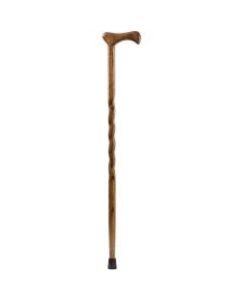 Brazos Walking Sticks Twisted Oak Walking Cane, 37in, Brown