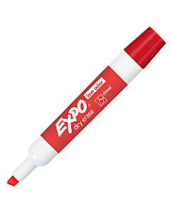 EXPO Low-Odor Dry-Erase Marker, Chisel Point, Red