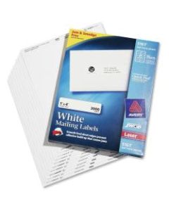 SKILCRAFT White Laser Address Labels, 1in x 4in Labels, Box Of 2,000 (AbilityOne 7530-01-289-8190)