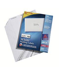SKILCRAFT White Laser Address Labels, 1in x 2 5/8in Labels, Box Of 3,000 (AbilityOne 7530-01-289-8191)
